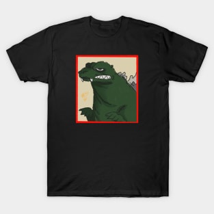 Green Grumpy Godzilla T-Shirt